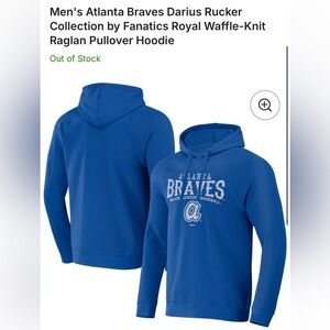 Men's Atlanta Braves Pullover Hoodie. Size XL